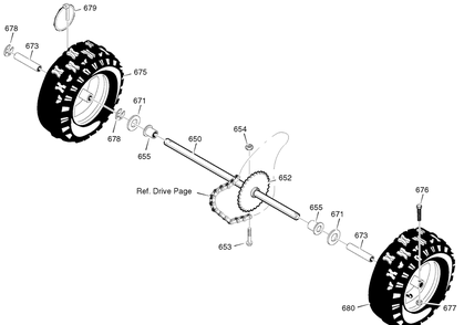 Part Location Diagram of MT1501563 Murray SHAFT, AXLE
